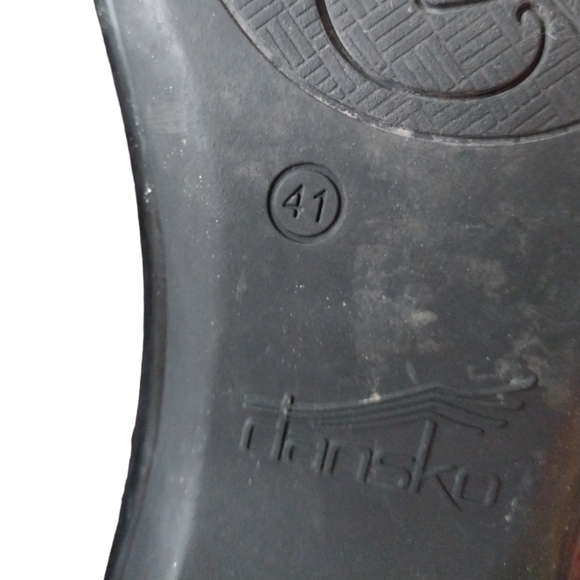 Dansko Oksana Leather Suede Floral Loafers Size 41 - Picture 10 of 10